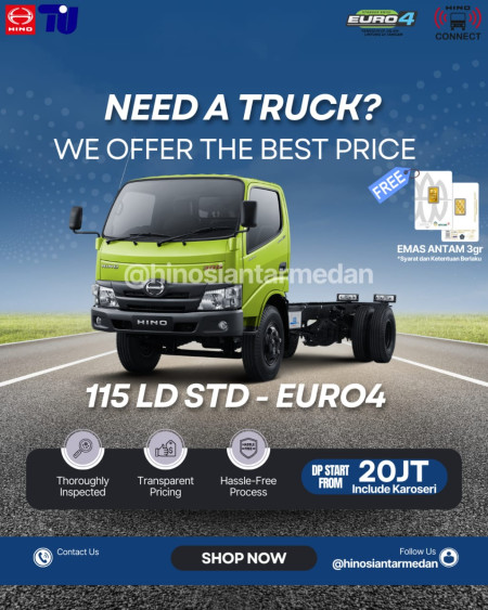 Promo Kredit Hino 115 LD STD di Dealer Hino Siantar